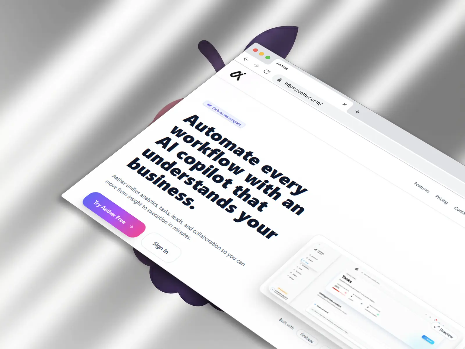 Aeither Posts dashboard screenshot