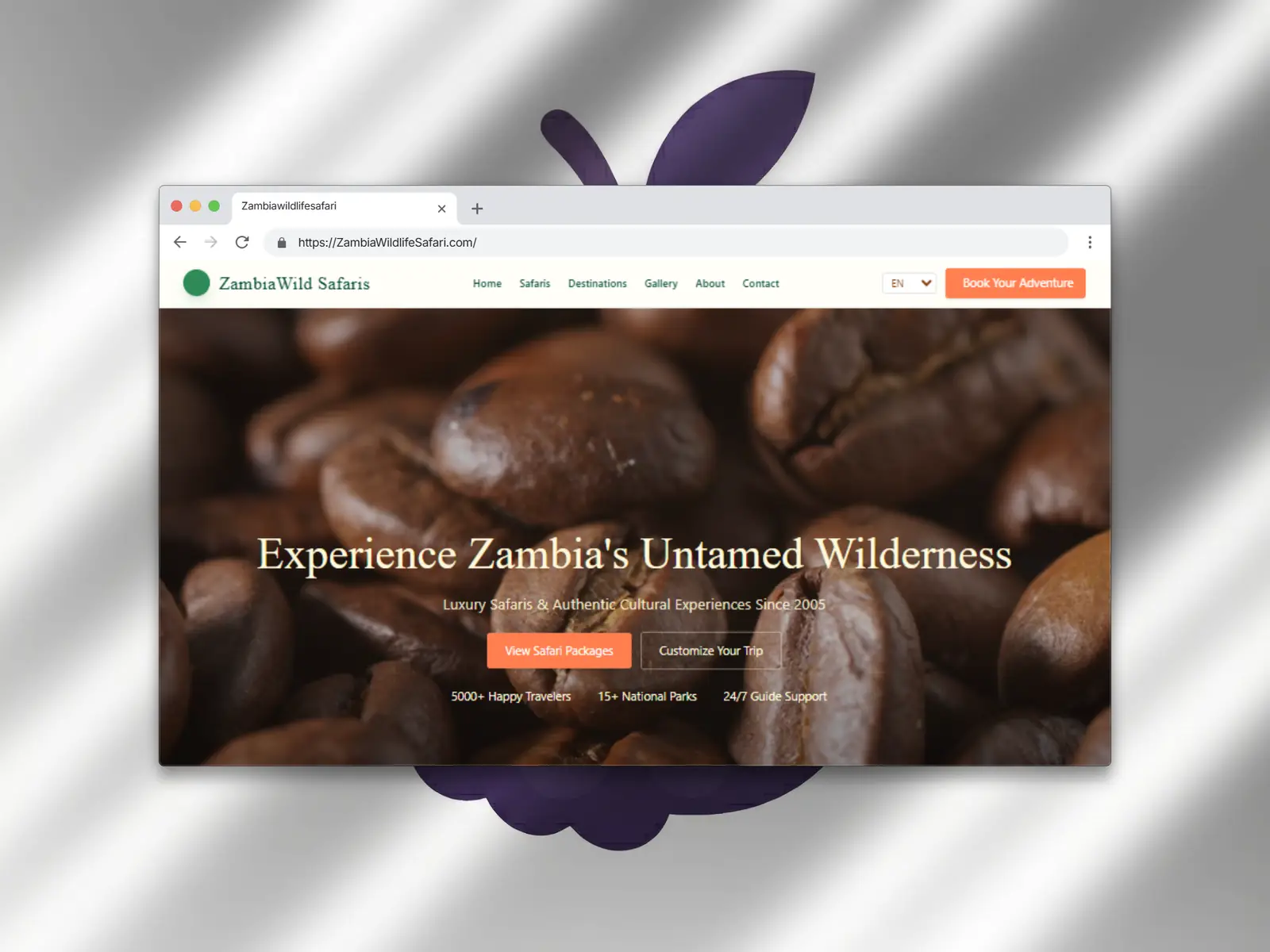 Zambia Wildlife Safari destination page